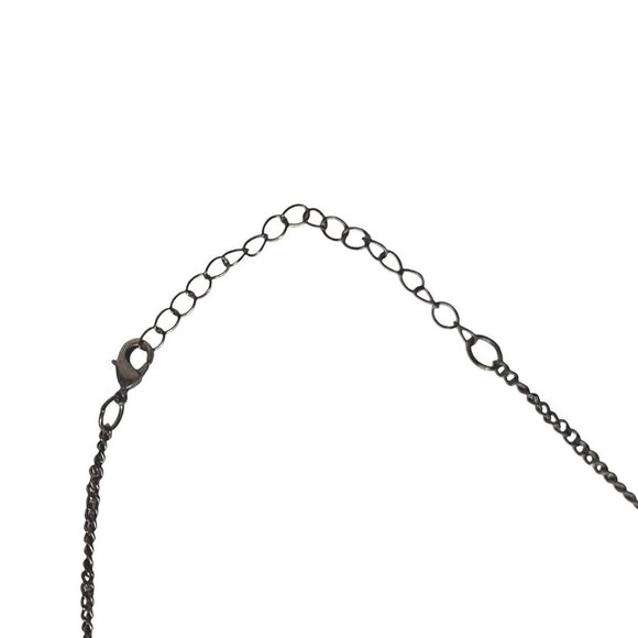 Vintage Olive Green Faceted Statement Necklace - Picture 4 of 6